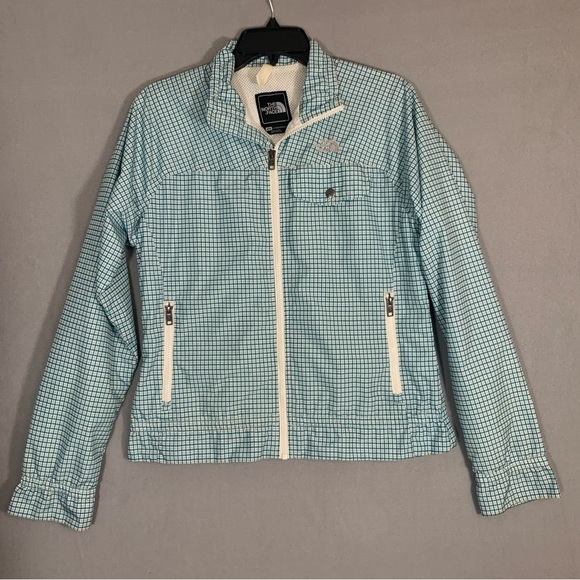 The North Face Jackets & Blazers - The North Face Blue and White Jacket Lightweight Design Ladies Medium